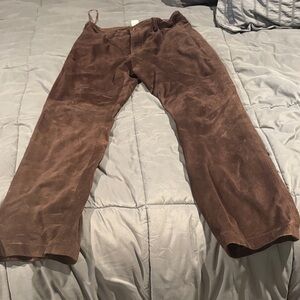 GAP Women's Brown Boot Cut suede  Pants